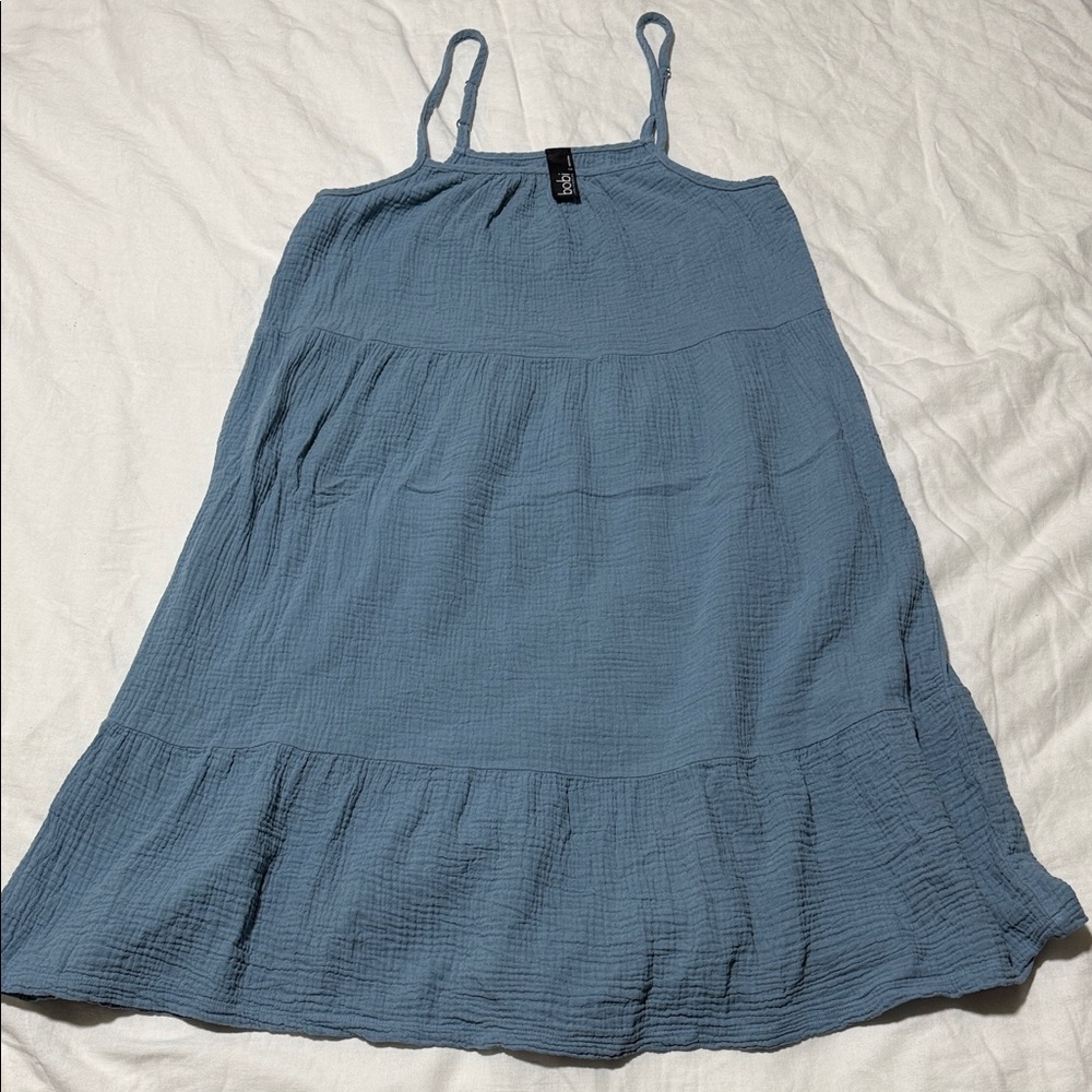 Bobi Los Angelss Beach Gauzy Sundress, Blue